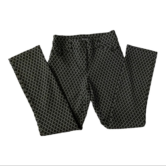 ⭐️SOHO black Apparel Ltd Diamond Dress Pants Sz 6p⭐️ - Picture 2 of 5